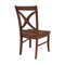 International Concepts Set of 2 Salerno Chairs, with Wood Seats, Espresso C581-14P - alternate 3